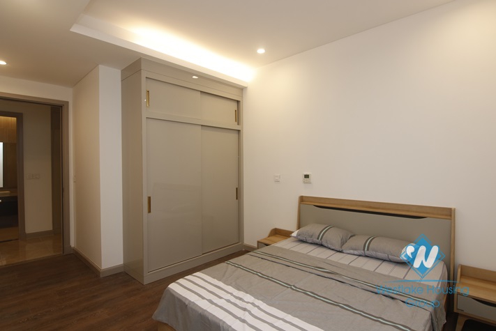 Three bedrooms apartment for rent in Sun Grand tower, Thuy Khue, Ba Dinh.